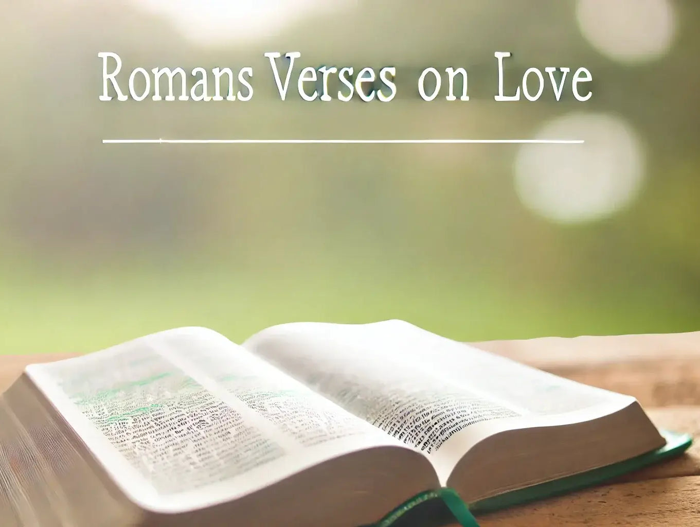 Romans Verses About Love: A Study of God’s Love Through the Apostle Paul