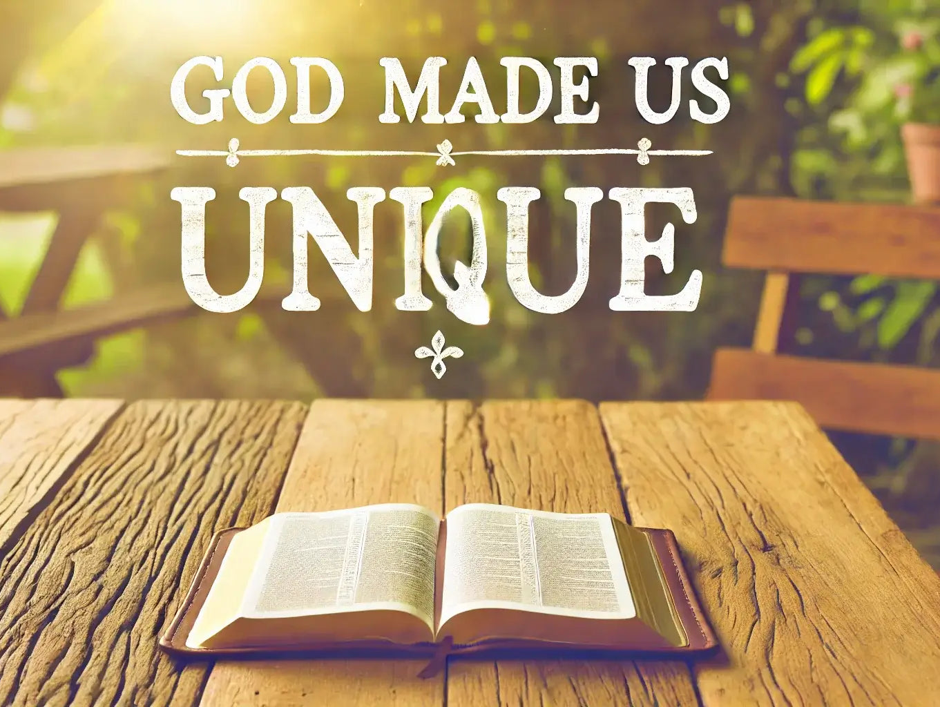 Bible Verses About How God Made Us Unique