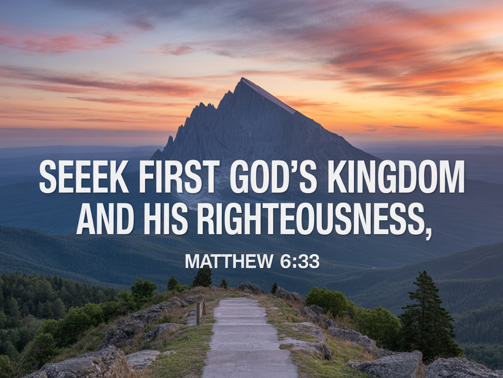 Seeking First the Kingdom: A Reflection on Matthew 6:33
