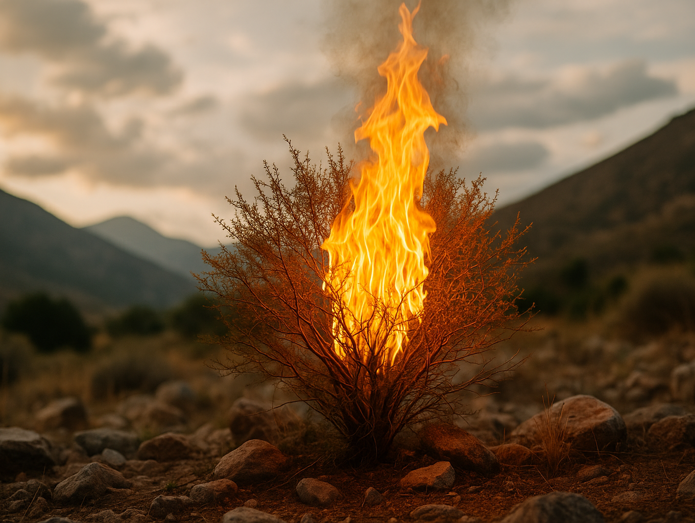 The Burning Bush: God’s Voice in the Flames
