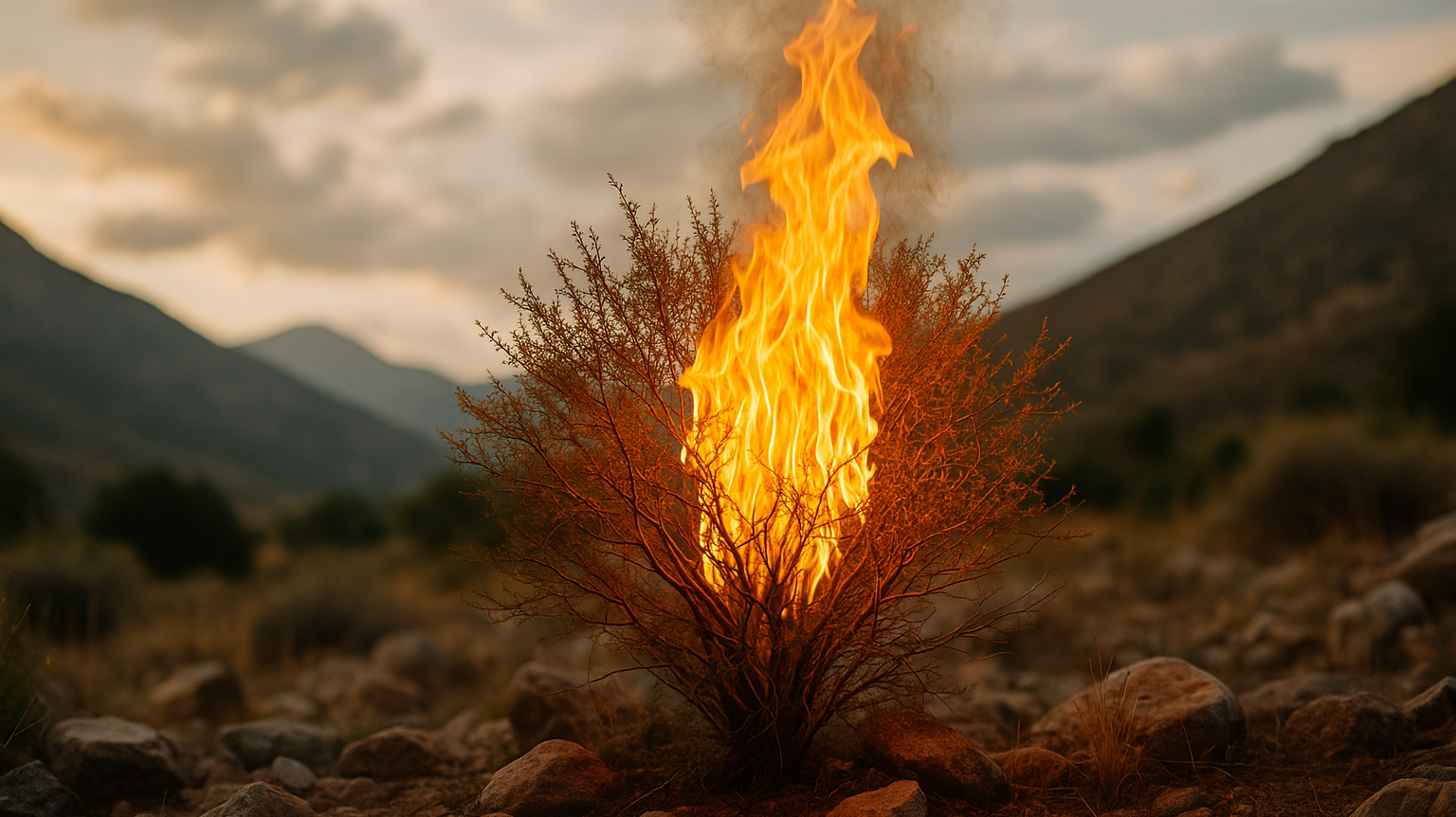 The Burning Bush: God’s Voice in the Flames