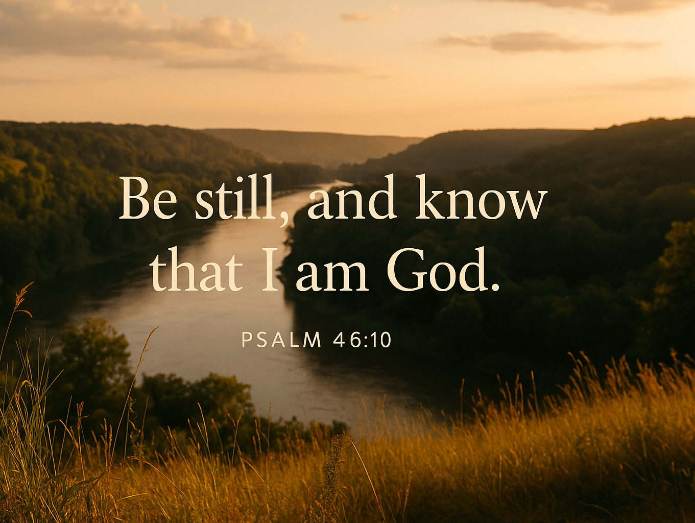 Be Still and Know That I Am God: What It Means and Why It Matters