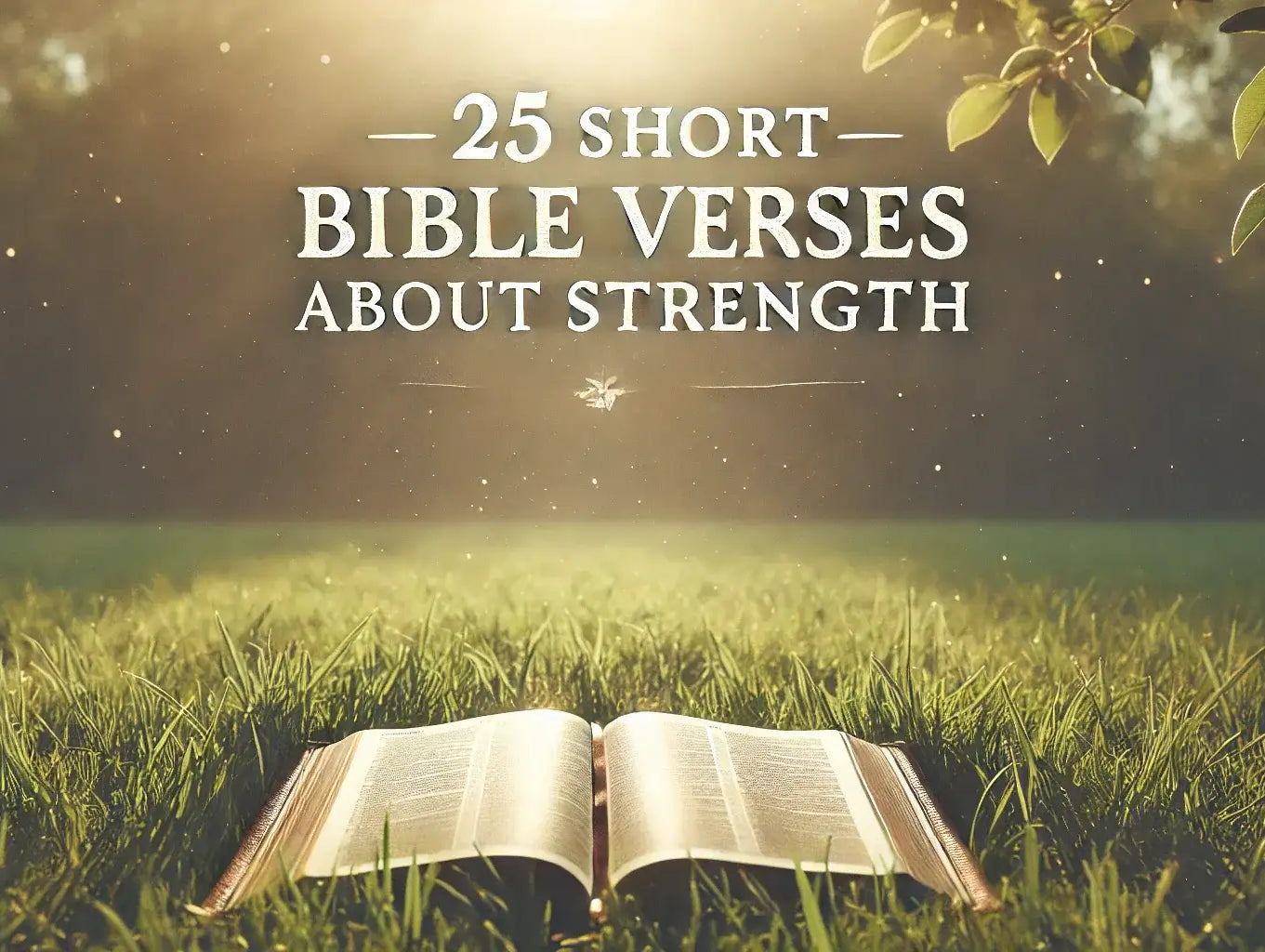 25 Short Bible Verses About Strength