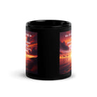 Psalm 107:1 Bible Verse, Give Thanks to the Lord Black Glossy Mug