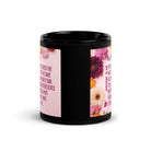 John 3:16 Bible Verse, For God So Loved Black Glossy Mug