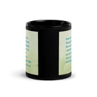 Psalm 23:4 Bible Verse, fear no evil Black Glossy Mug