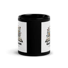 1 John 4:8 Bible Verse, God is Love Black Glossy Mug