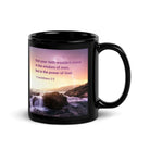 1 Corinthians 2:5 Bible Verse, power of God Black Glossy Mug