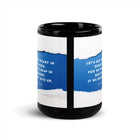 Galatians 6:9 Bible Verse, we will reap Black Glossy Mug