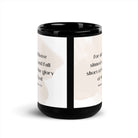 Romans 3:23 Bible Verse, fall short Black Glossy Mug