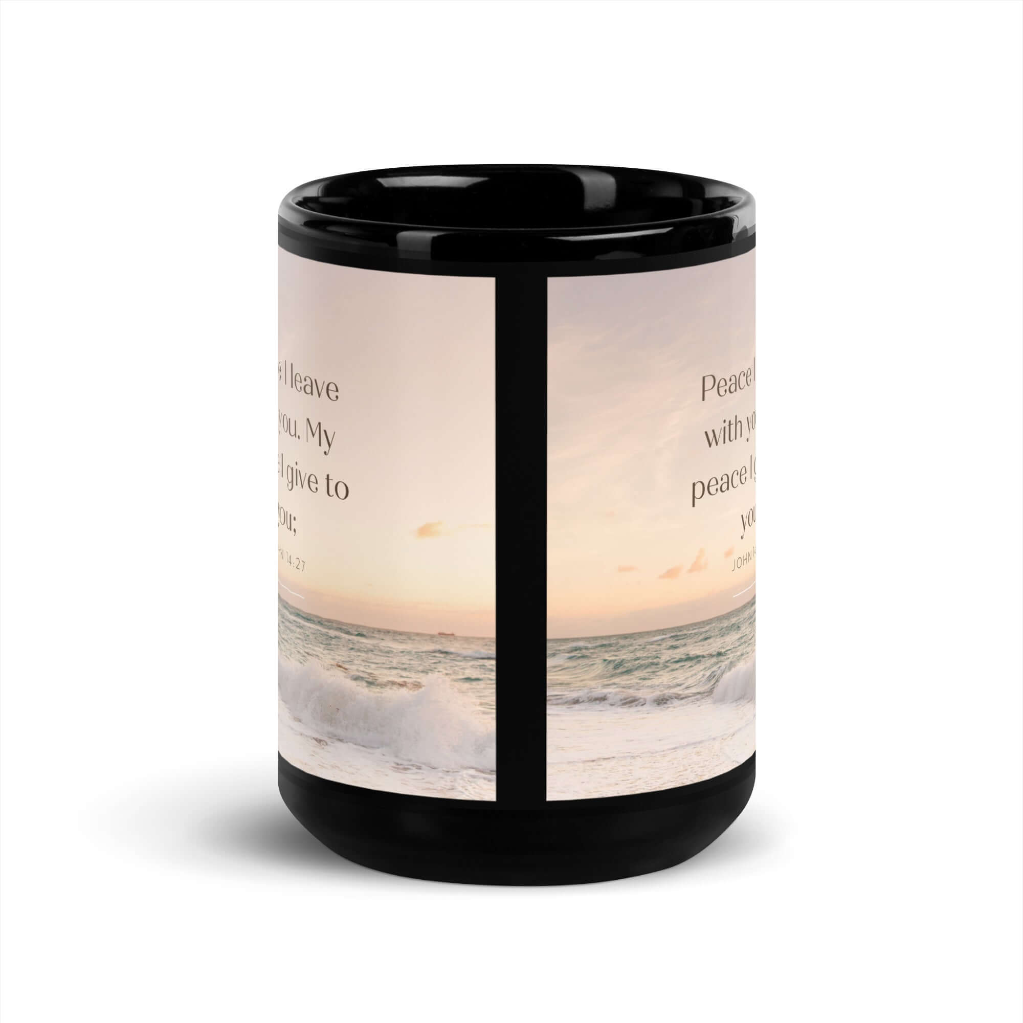 John 14:27 Bible Verse, not as the Black Glossy Mug
