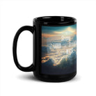 Ephesians 6:10 Bible Verse, be strong in the Lord Black Glossy Mug 15 oz