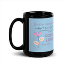 1 John 4:8 Bible Verse, doesn’t love Black Glossy Mug 15 oz