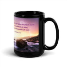 1 Corinthians 2:5 Bible Verse, power of God Black Glossy Mug