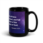 Romans 3:23 Bible Verse, all have sinned Black Glossy Mug