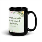 John 14:27 Bible Verse, My peace Black Glossy Mug