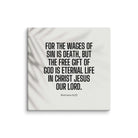 Romans 6:23 Bible Verse, eternal life Canvas Print Wall Art 10″×10″
