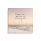 John 14:27 Bible Verse, not as the Canvas Print Wall Art 10″×10″