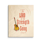 Exodus 15:2 Bible Verse, The LORD is my strength Canvas Print Wall Art 11″×14″