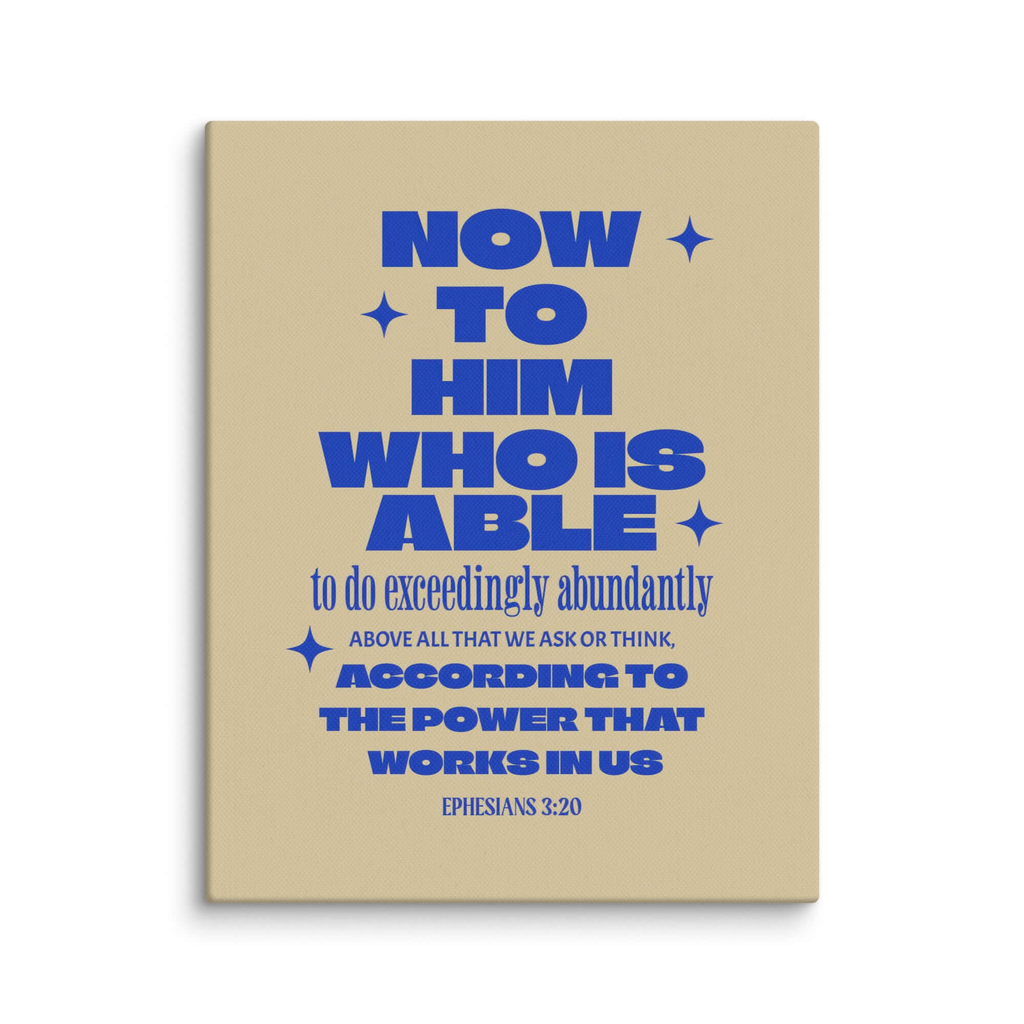 Ephesians 3:20 Bible Verse, power in us Canvas Print Wall Art 11″×14″