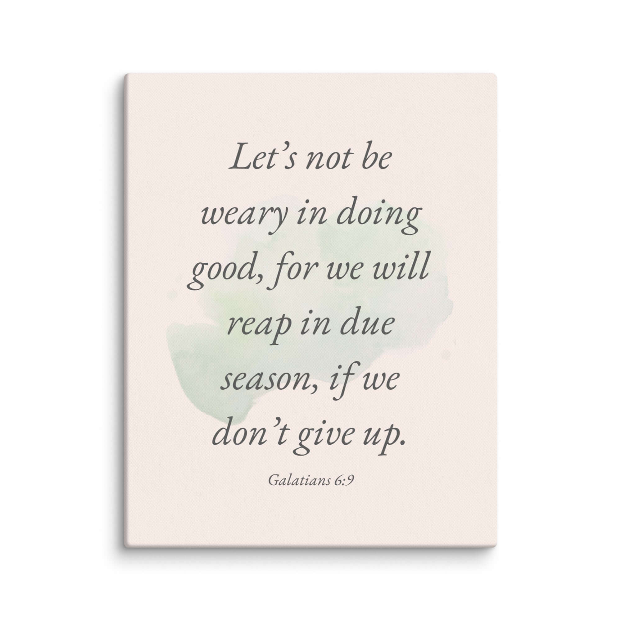 Galatians 6:9 Bible Verse, not be weary Canvas Print Wall Art 11″×14″