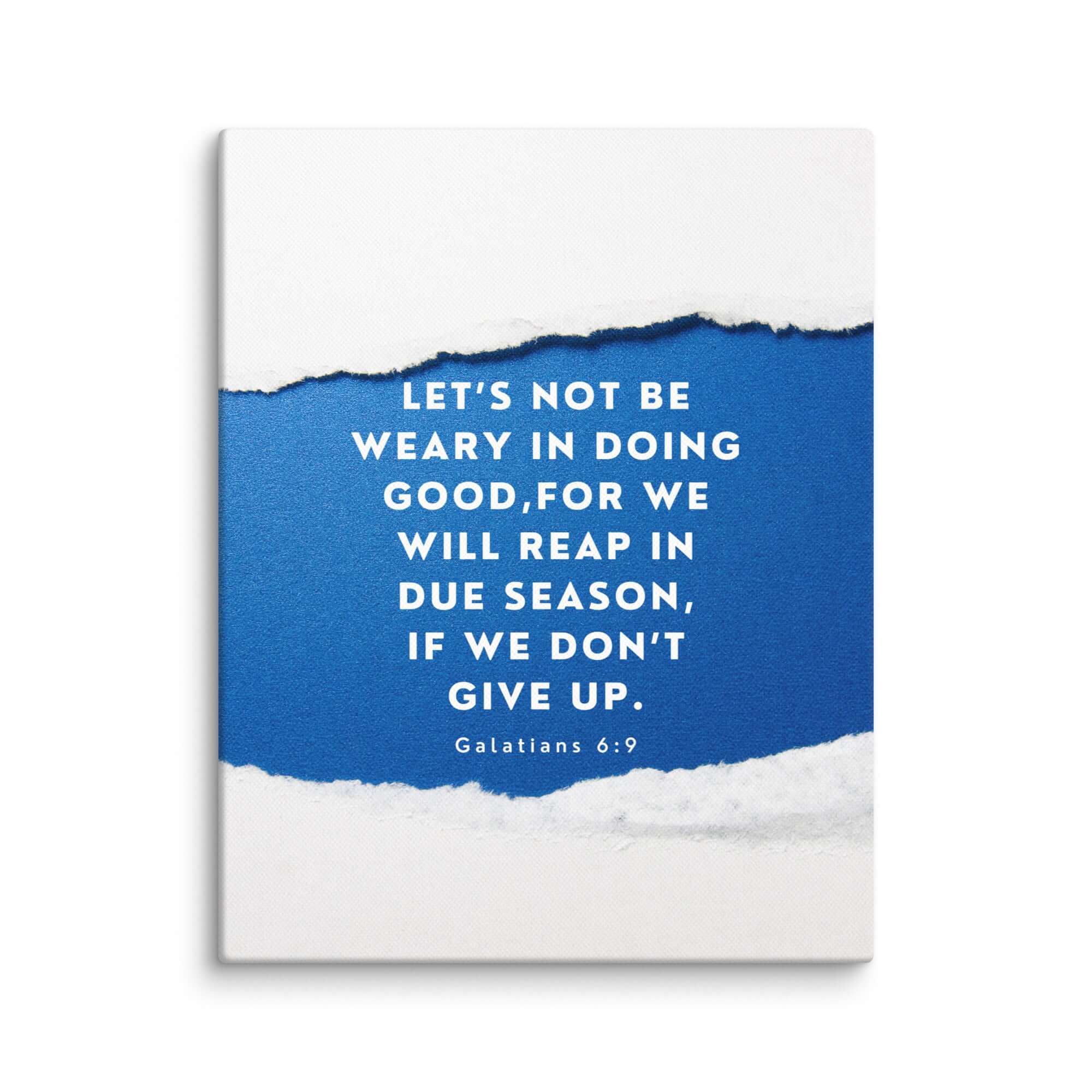 Galatians 6:9 Bible Verse, we will reap Canvas Print Wall Art 11″×14″