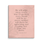 Revelation 21:4 Bible Verse, their eyes Canvas Print Wall Art 11″×14″