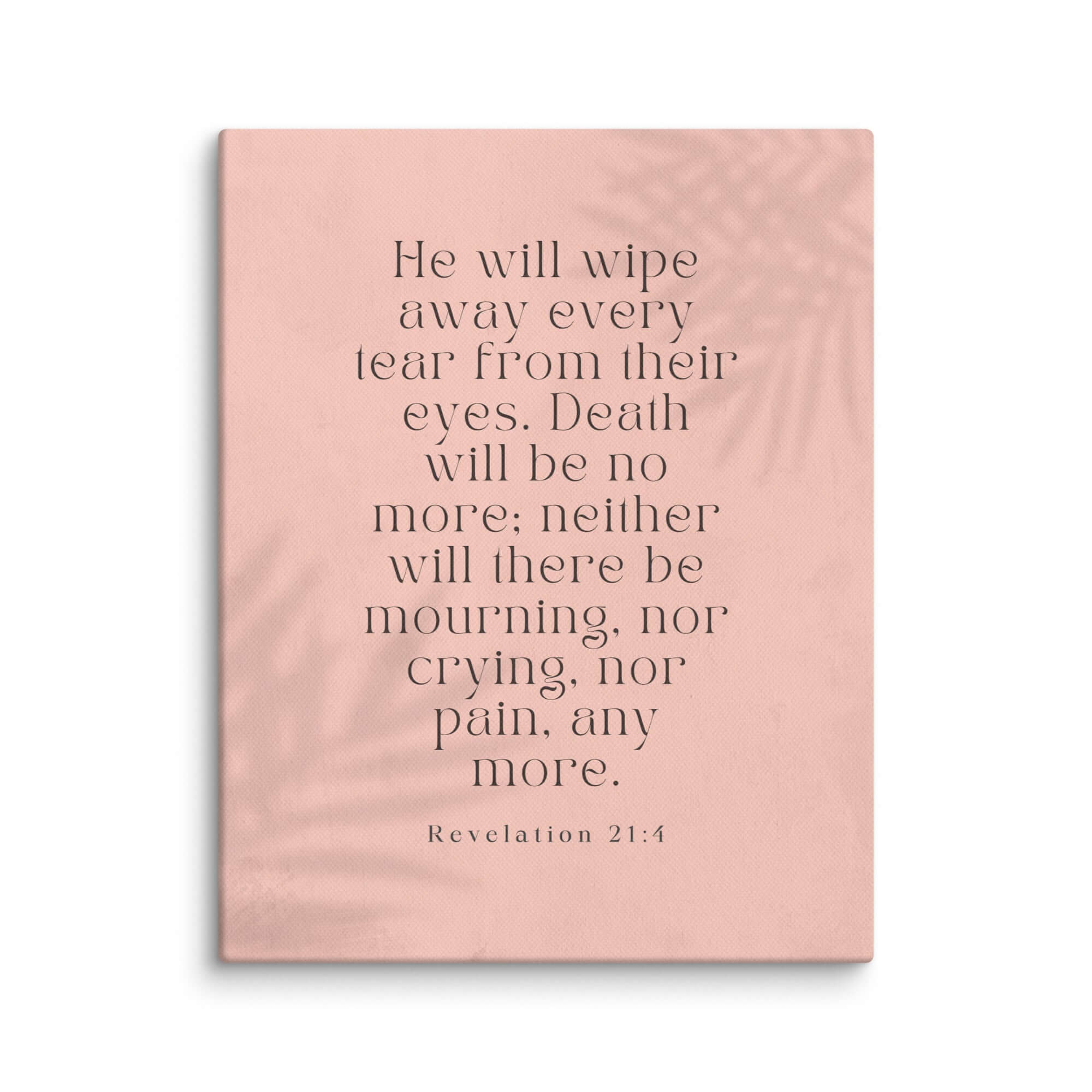 Revelation 21:4 Bible Verse, their eyes Canvas Print Wall Art 11″×14″