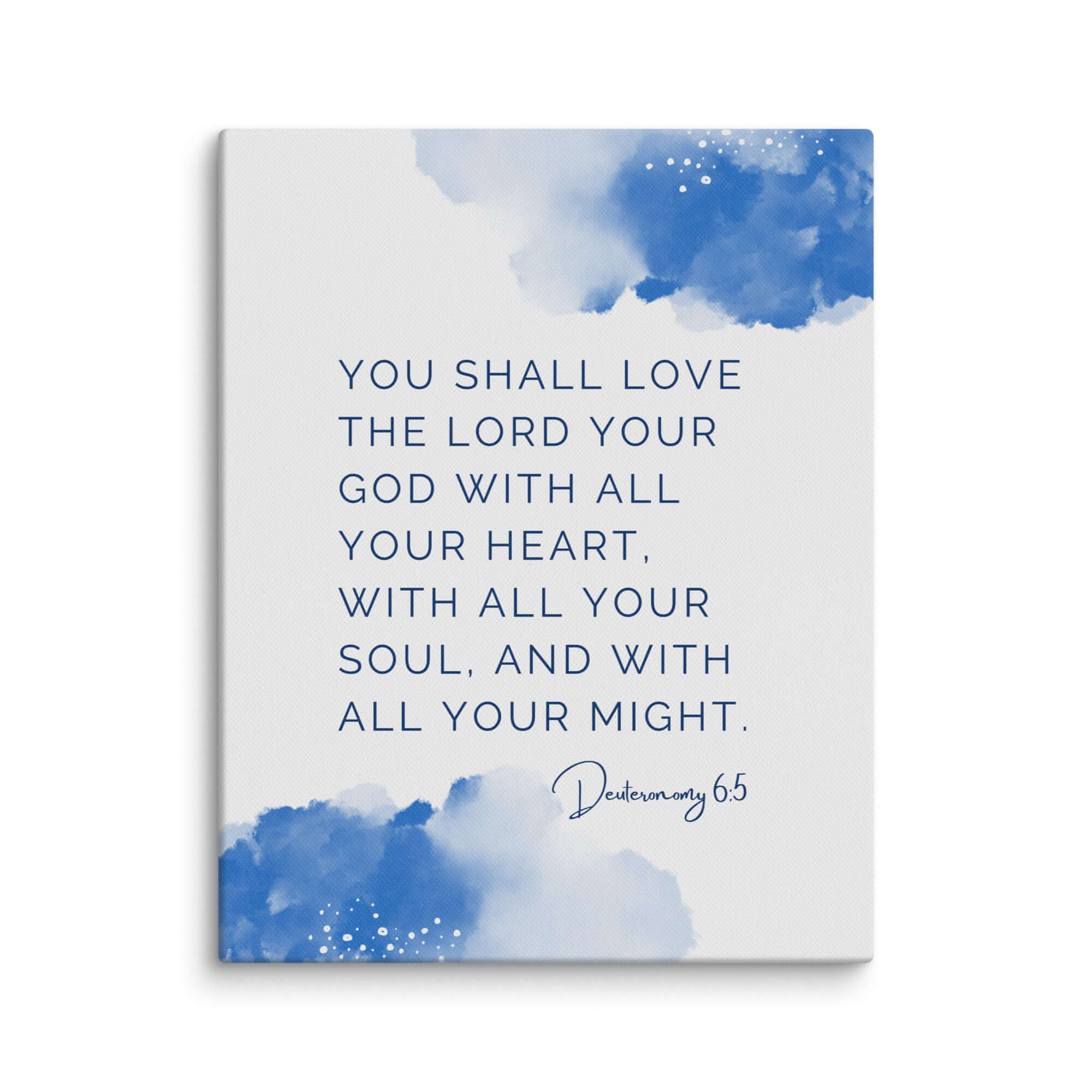 Deuteronomy 6:5 Bible Verse, your God Canvas Print Wall Art 11″×14″