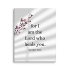 Exodus 15:26 Bible Verse, diligently listen Canvas Print Wall Art 11″×14″