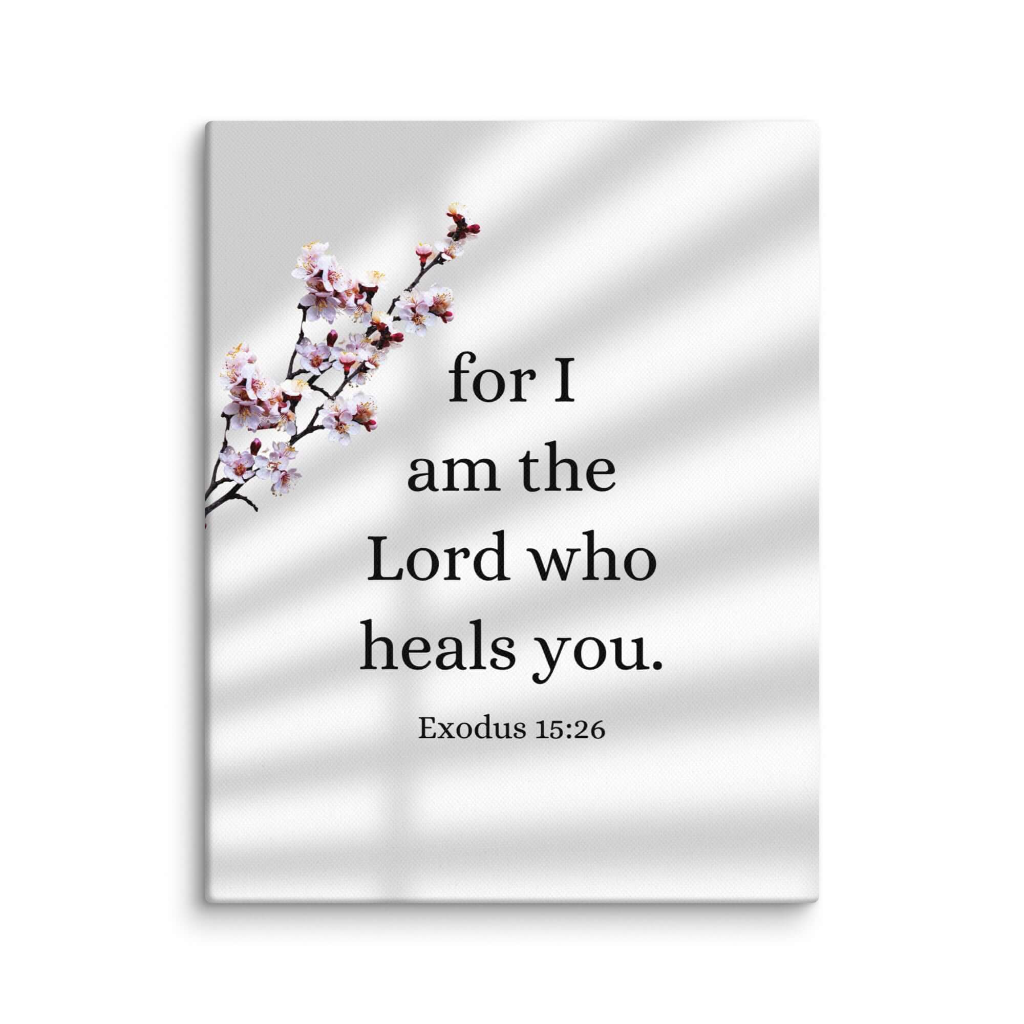 Exodus 15:26 Bible Verse, diligently listen Canvas Print Wall Art 11″×14″