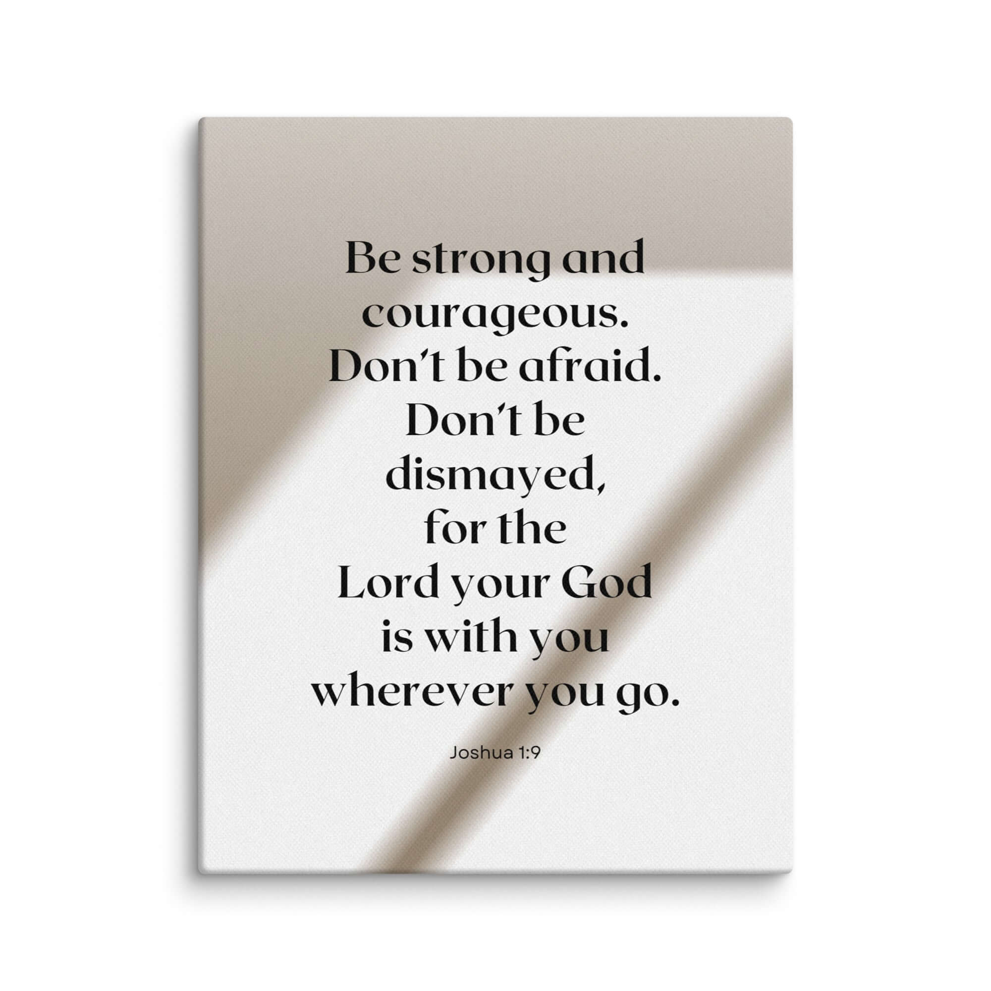 Joshua 1:9 Bible Verse, for the Lord Canvas Print Wall Art 11″×14″