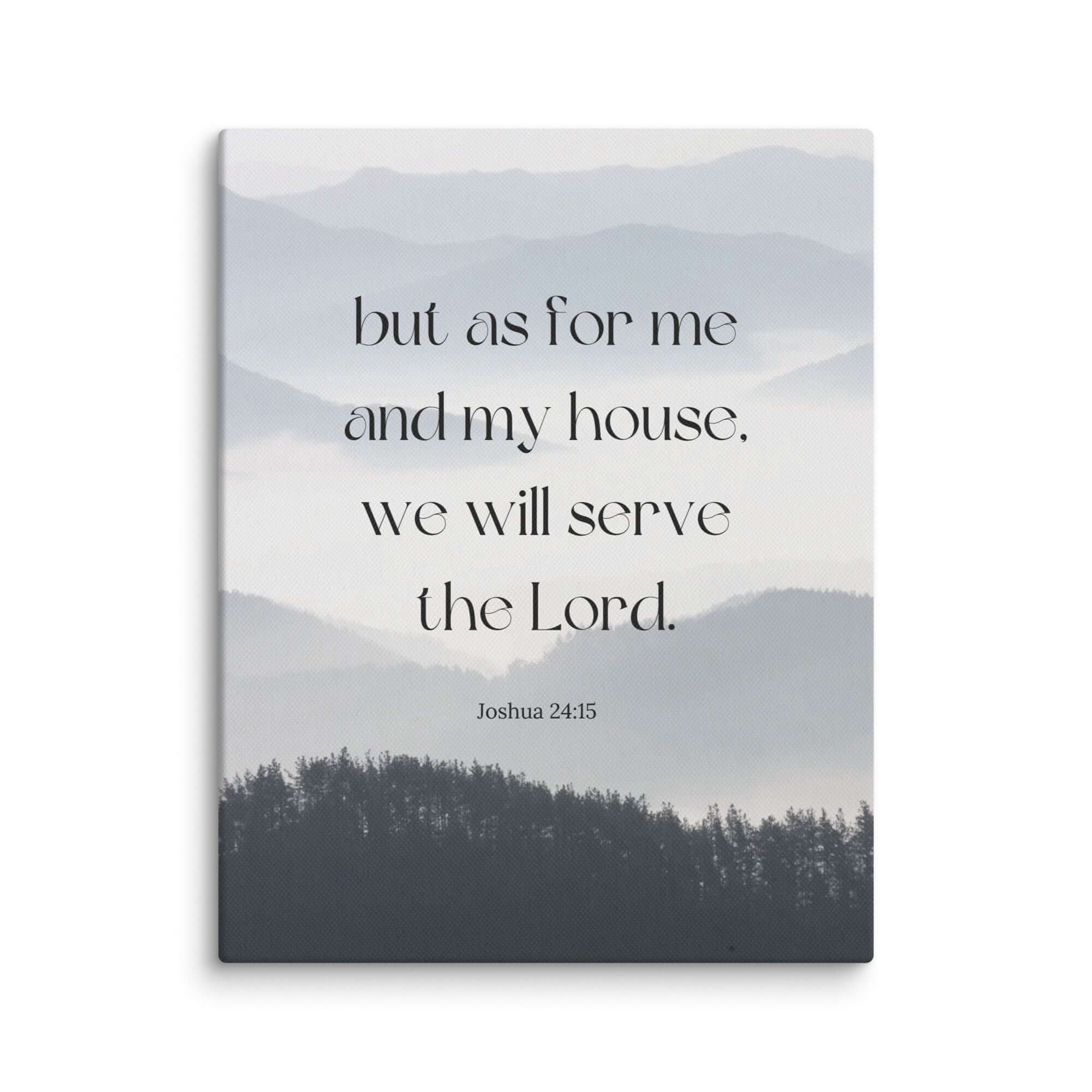 Joshua 24:15 Bible Verse, whom you Canvas Print Wall Art 11″×14″