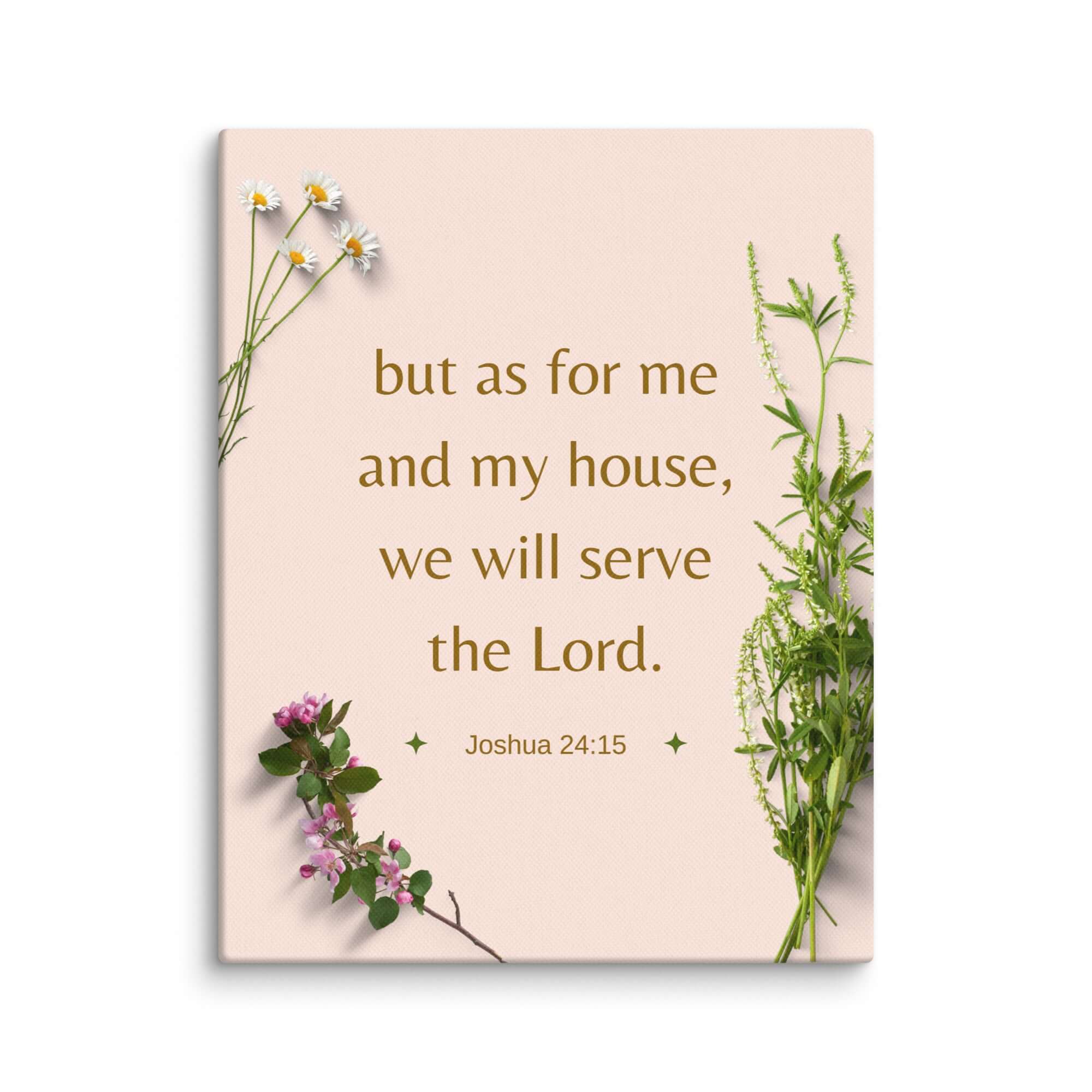 Joshua 24:15 Bible Verse, your fathers Canvas Print Wall Art 11″×14″