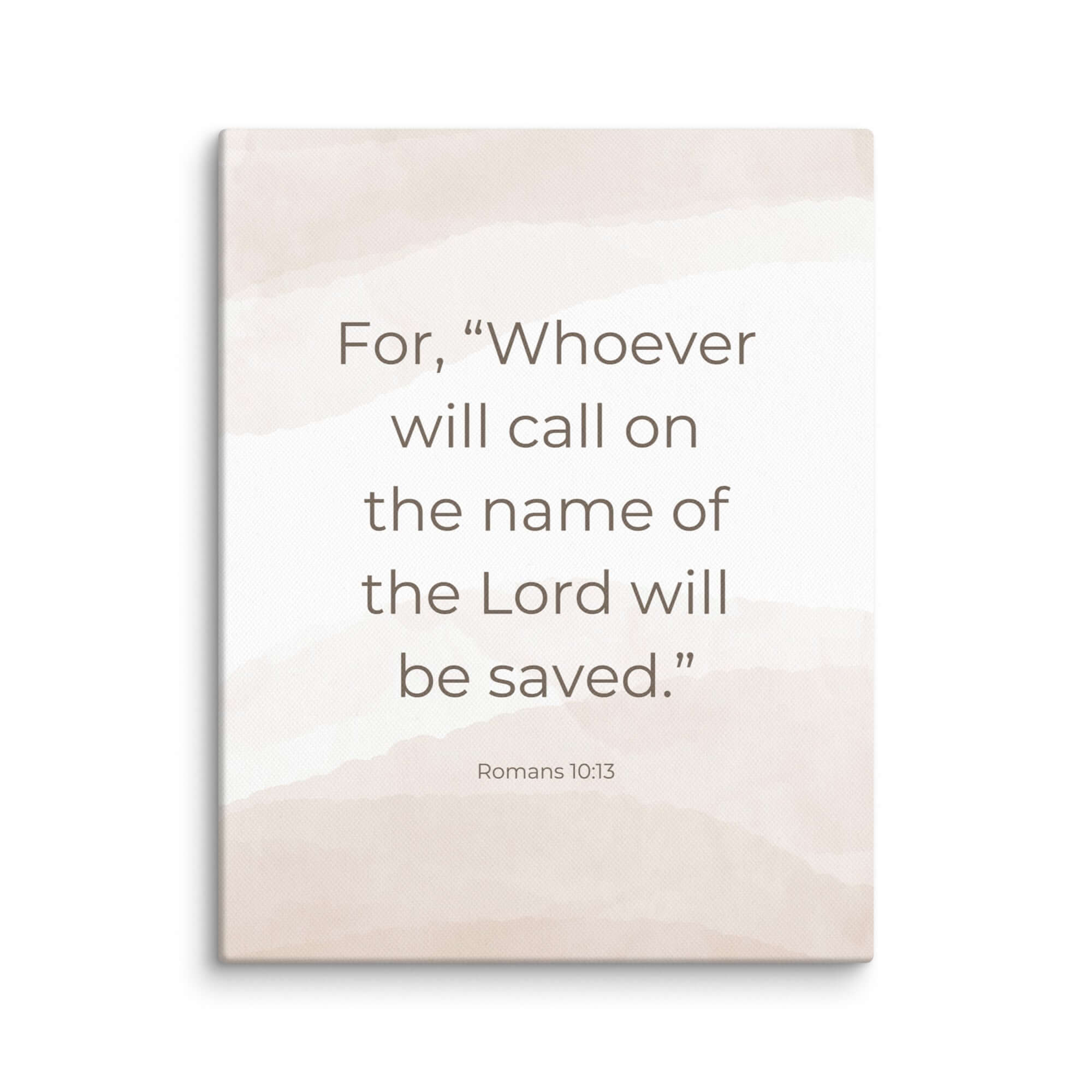 Romans 10:13 Bible Verse, the name Canvas Print Wall Art 11″×14″