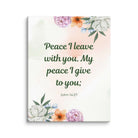 John 14:27 Bible Verse, with you Canvas Print Wall Art 11″×14″