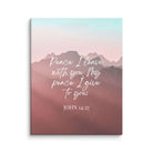 John 14:27 Bible Verse, I give you Canvas Print Wall Art 11″×14″