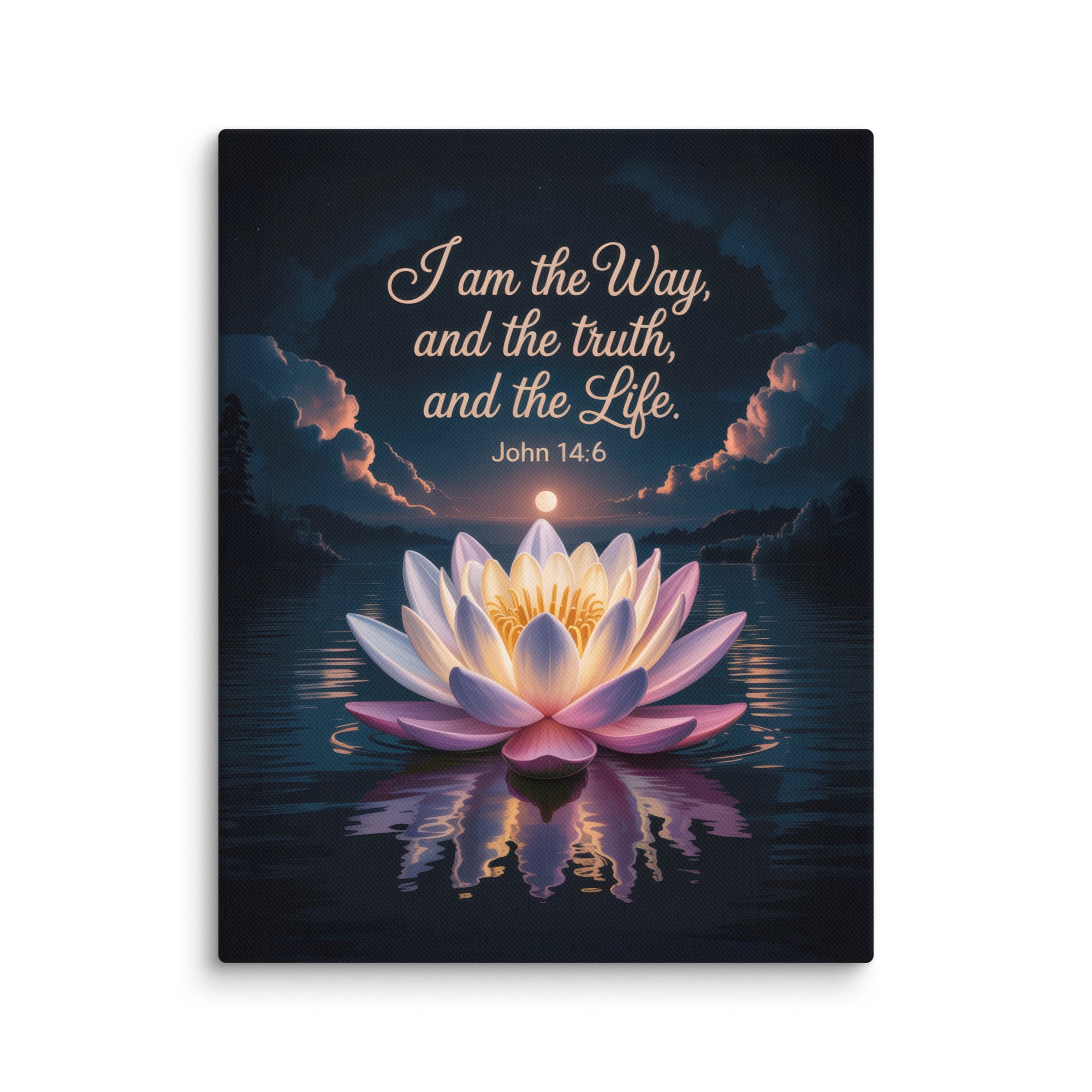 John 14:6 Bible Verse The Way Canvas 11″×14″
