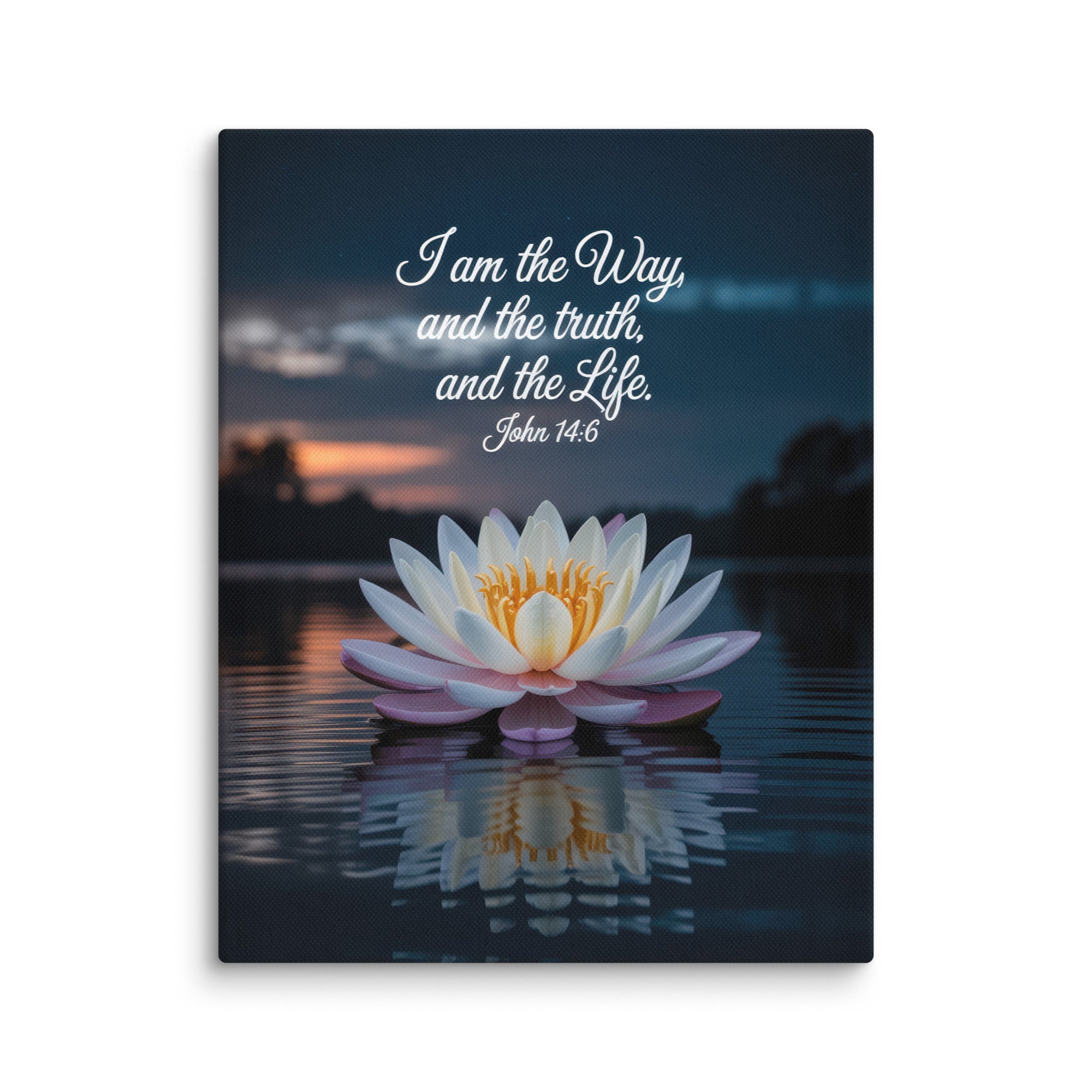 John 14:6 Bible Verse The Father Canvas 11″×14″