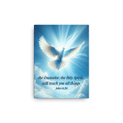 John 14:26 Bible Verse, Holy Spirit Dove Canvas Print Wall Art 12″×16″