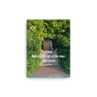 Revelation 3:20 Bible Verse, Garden Doorway Canvas Print Wall Art 12″×16″