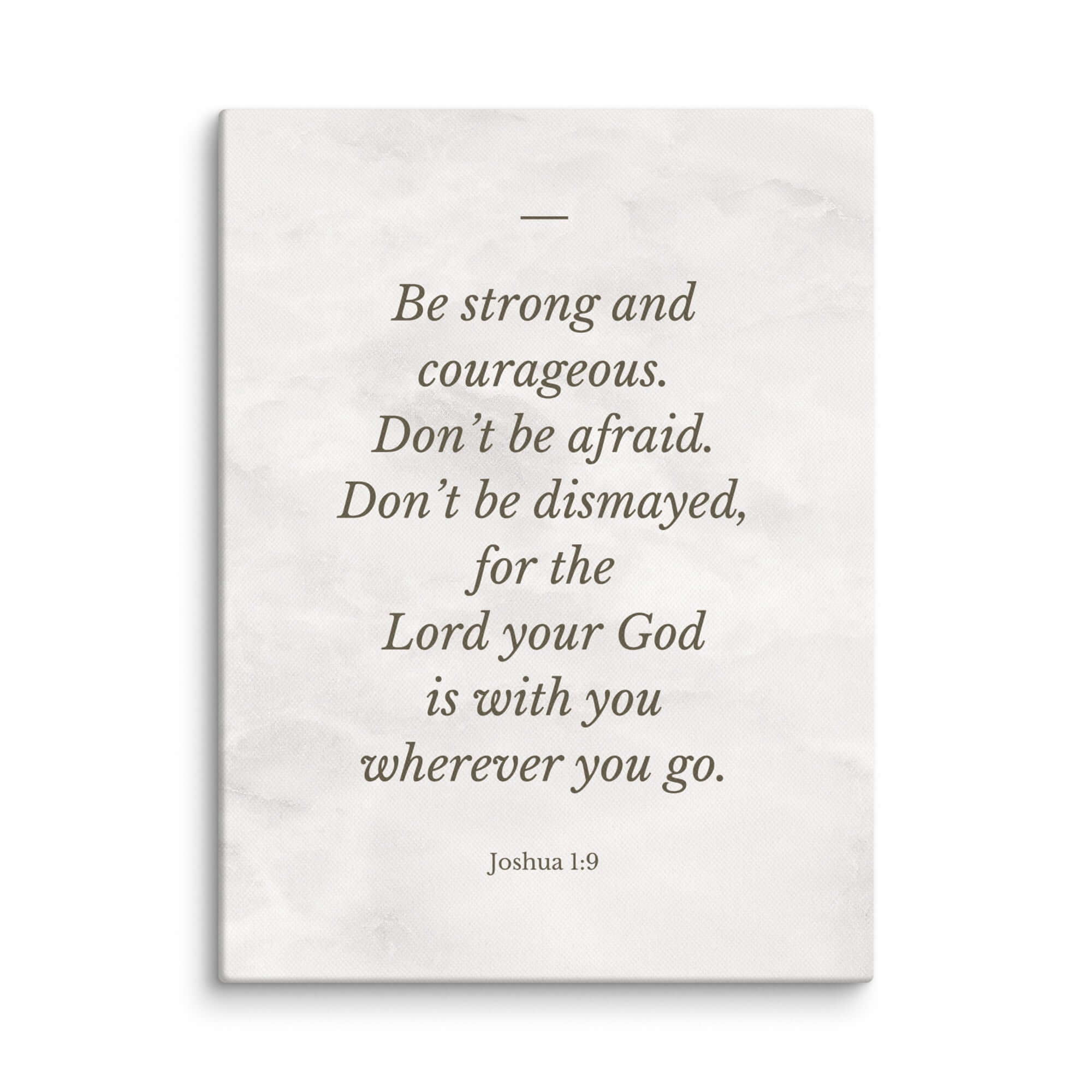 Joshua 1:9 Bible Verse, Be strong Canvas Print Wall Art 12″×16″
