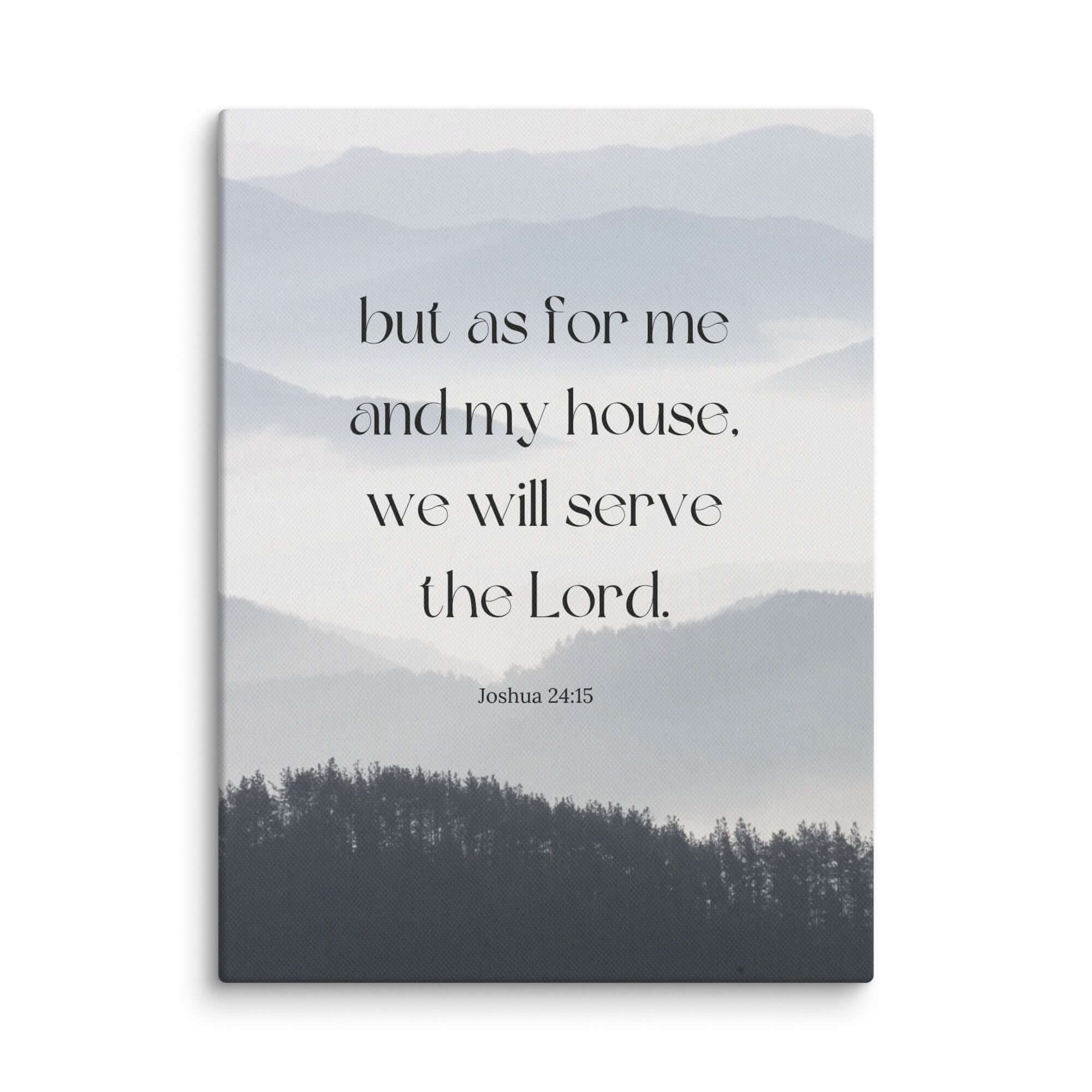 Joshua 24:15 Bible Verse, whom you Canvas Print Wall Art 12″×16″