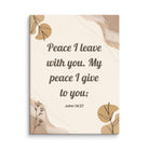 John 14:27 Bible Verse, Peace I Canvas Print Wall Art 12″×16″