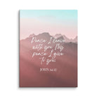 John 14:27 Bible Verse, I give you Canvas Print Wall Art 12″×16″