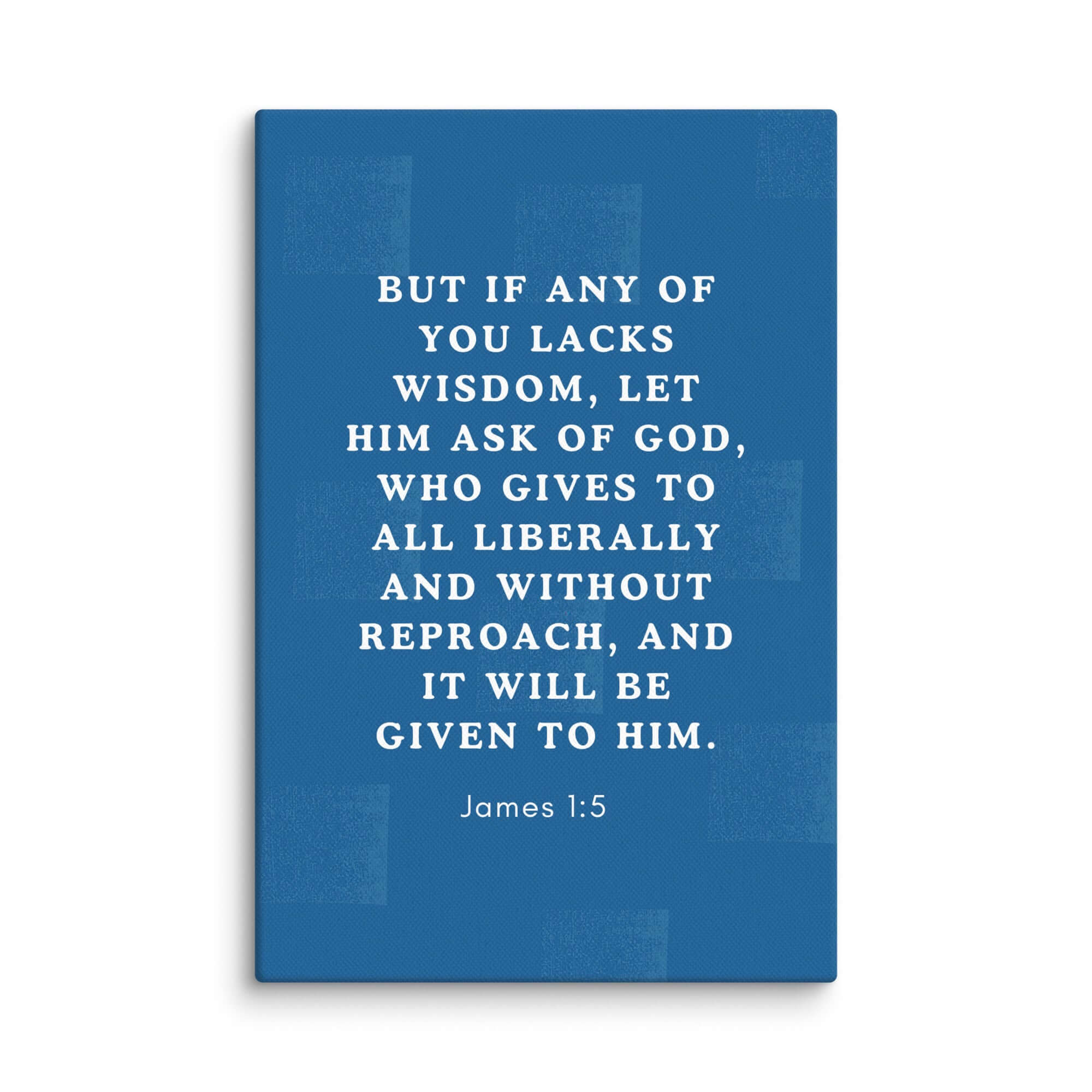 James 1:5 Bible Verse, gives to all Canvas Print Wall Art 12″×18″