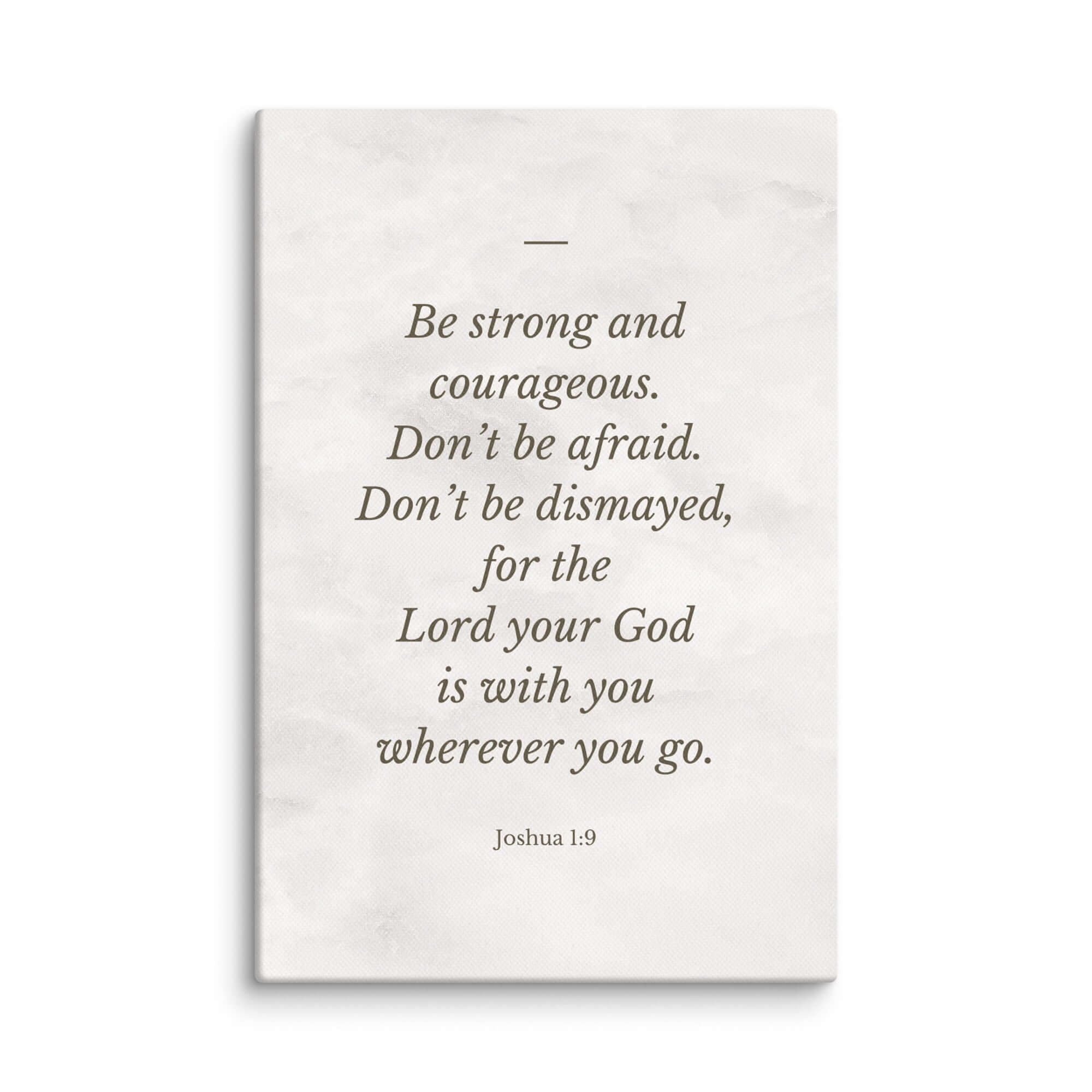 Joshua 1:9 Bible Verse, Be strong Canvas Print Wall Art 12″×18″