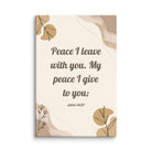 John 14:27 Bible Verse, Peace I Canvas Print Wall Art 12″×18″