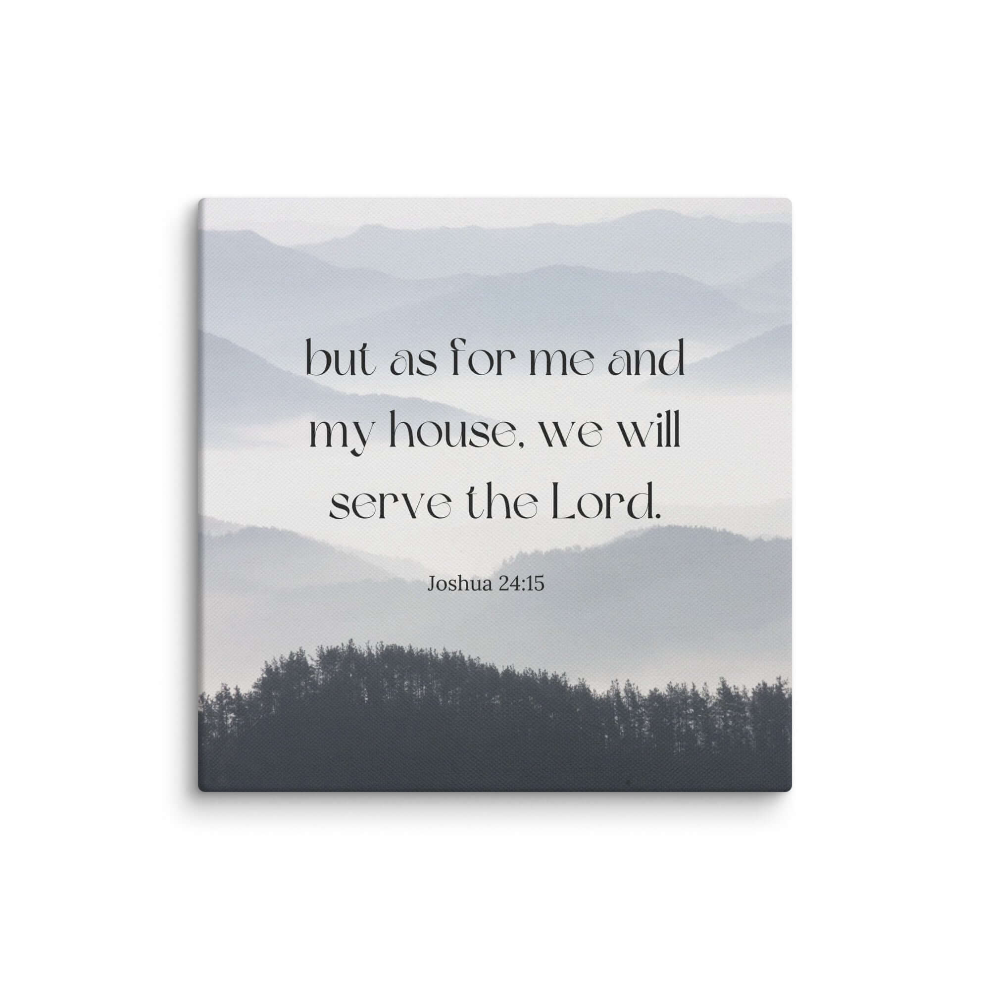 Joshua 24:15 Bible Verse, whom you Canvas Print Wall Art 14″×14″