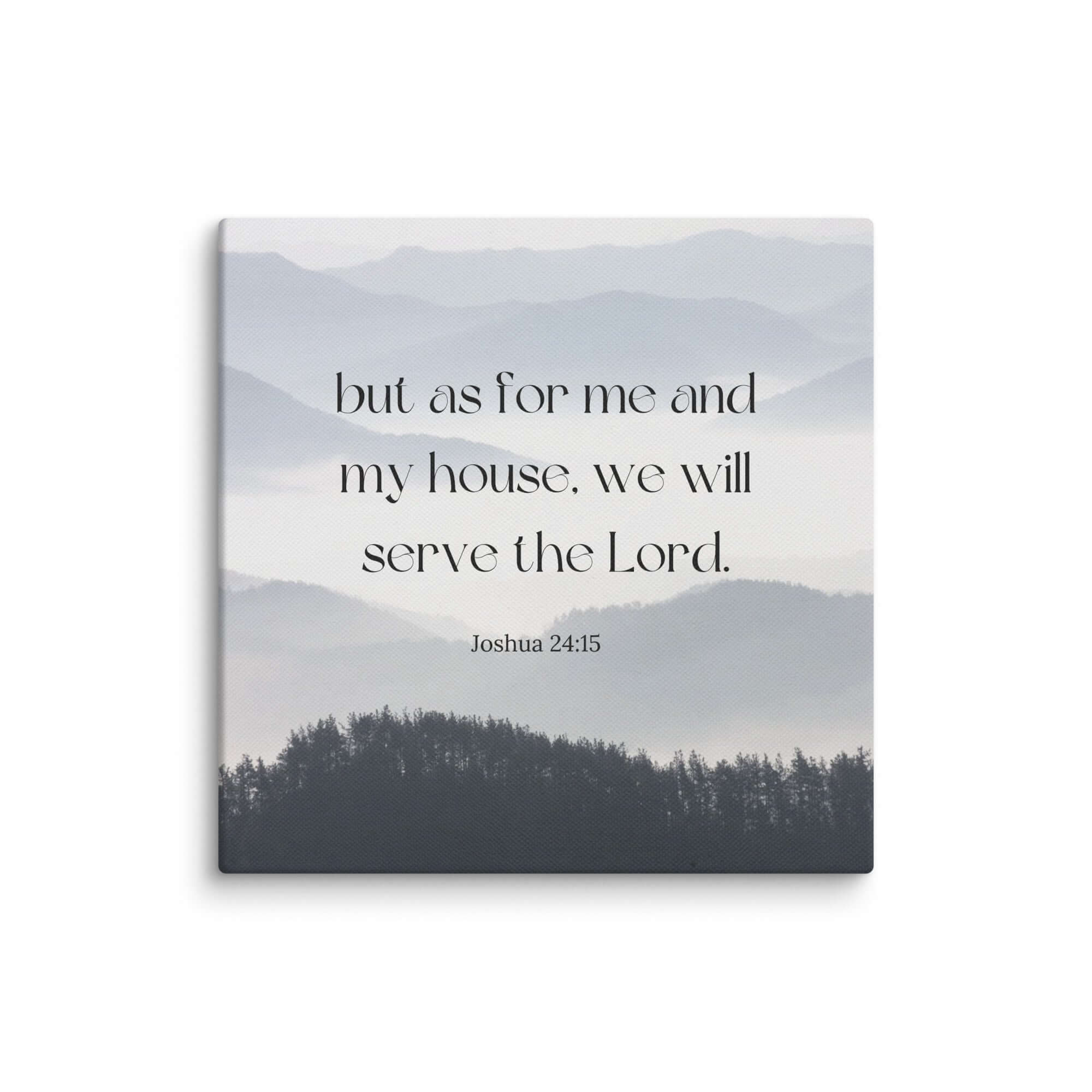 Joshua 24:15 Bible Verse, whom you Canvas Print Wall Art 16″×16″